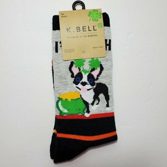 K.Bell St. Patricks Day Socks Womens Crew  3 Pair - Picture 2 of 12